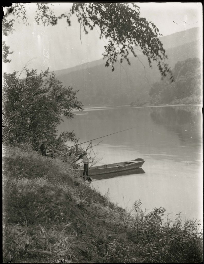 Man & Boy Fishing