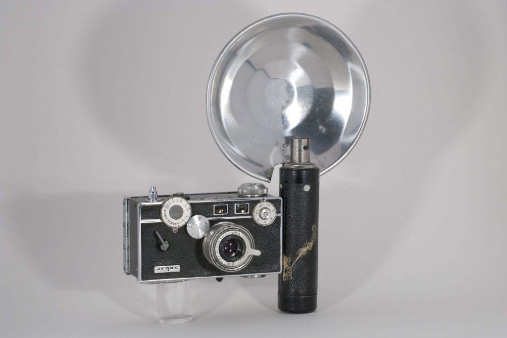 Argus C3 with flash, 1939-1966.