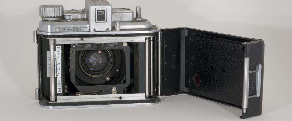 Kodak Medalist II, 1946-1953. Open back.