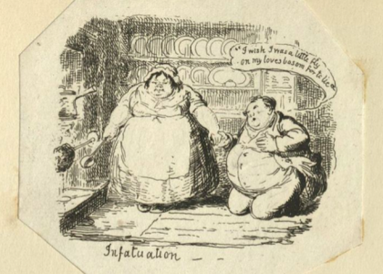 Thumbnail for the post titled: Obesity and Class in George Cruikshank’s Illustrations