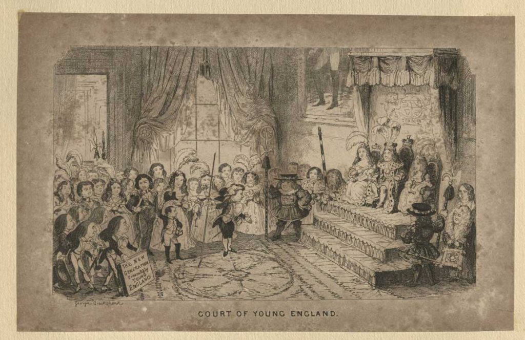 A group of children dressed as the royal court of England