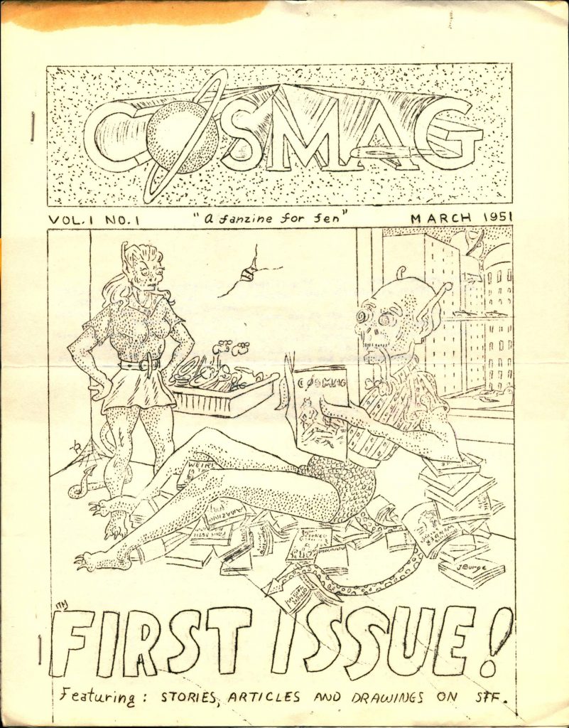 Cosmag vol. 1, no. 1. Front cover.