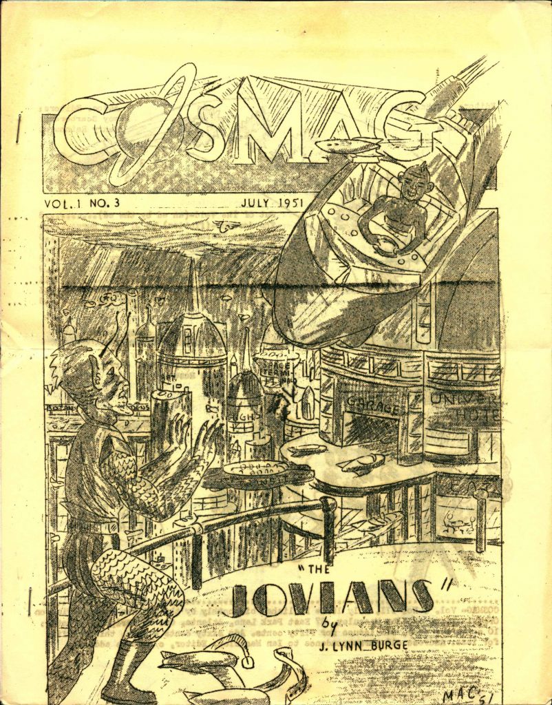 Cosmag vol. 1, no. 3. Front cover.