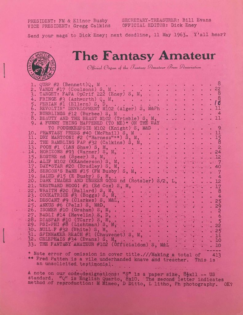 The Fantasy Amateur