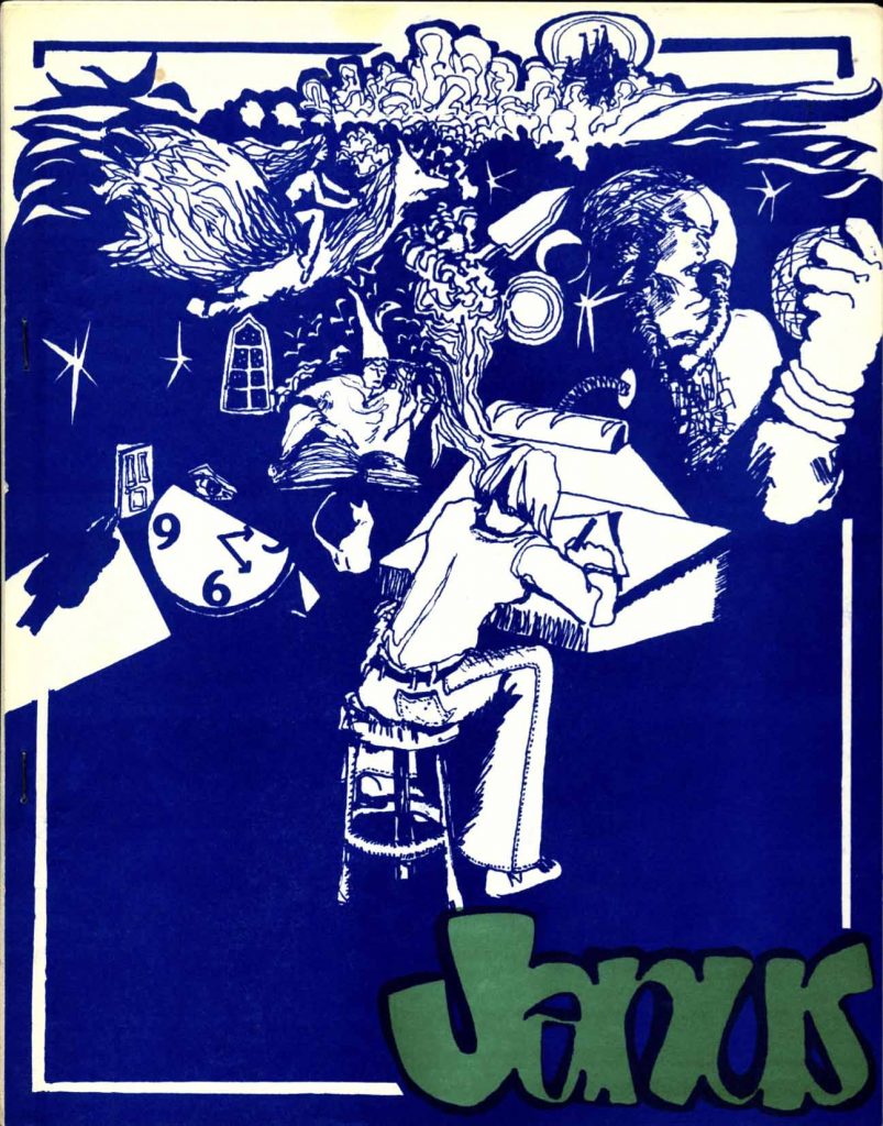 Front Cover of Issue 6 of Janus, 1976.