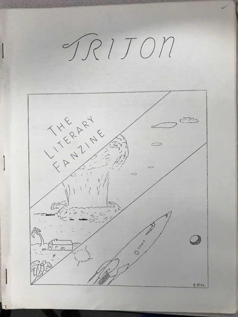 Triton, the literary fanzine. Cover.