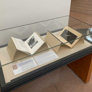 Exhibit case with Anne Brigman photobooks
