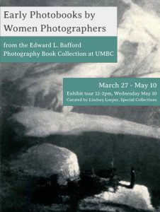 Sign for exhibit Early Photobooks by Women Photographers