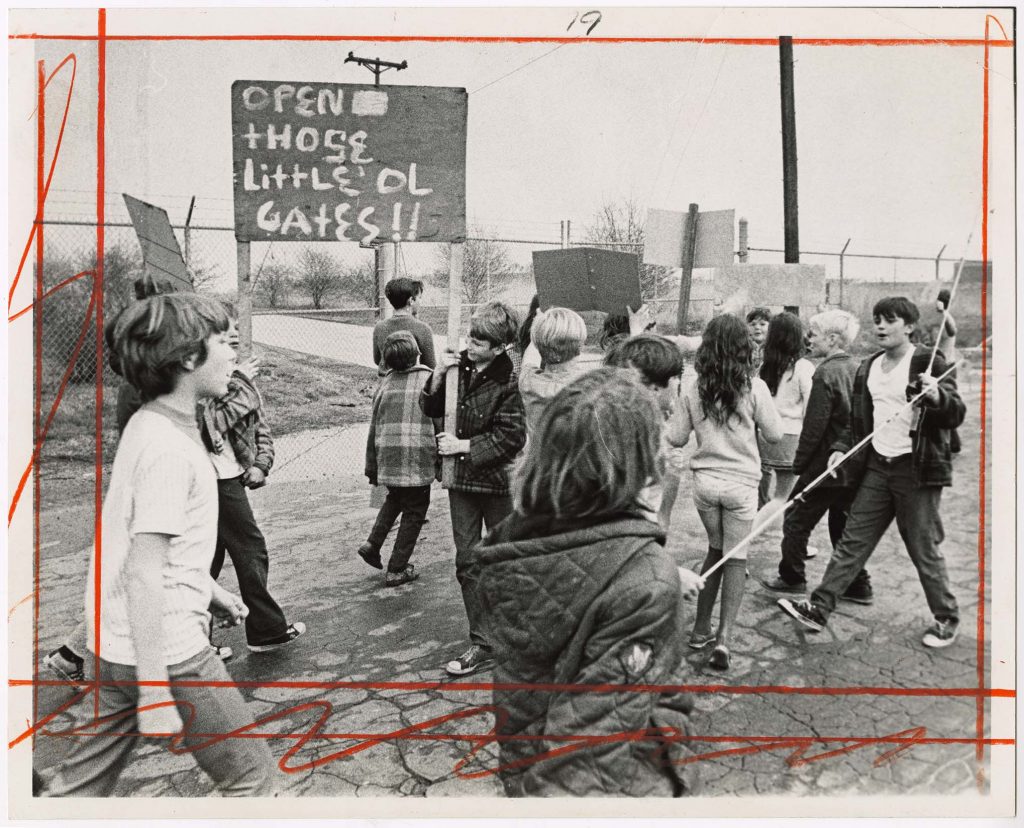 Children protest in Wagner's Point