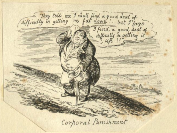 "Corporal Punishment" by George Cruikshank, Bound Book of George Cruikshank Illustrations