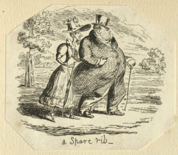 "A Spare Rib" by George Cruikshank, Bound Book of George Cruikshank Illustrations