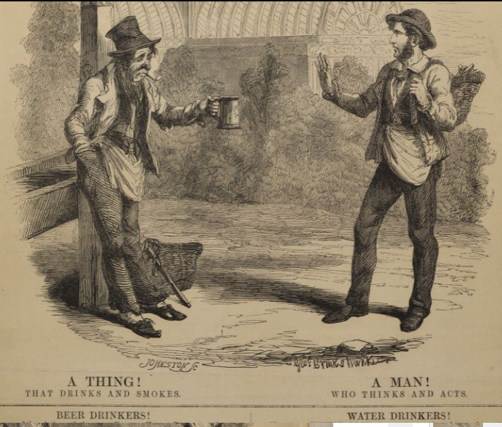 George Cruikshank teetotaler placard