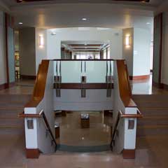 Stairwell from first to second floor