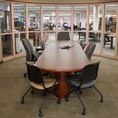 Large conference table in the Retriever Learning Center Seminar Room